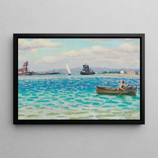 The Ferry - Albert Marquet — framed artwork on a wall