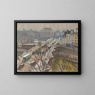 Le Pont Neuf - Albert Marquet — framed artwork on a wall