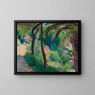 The garden of l'Estaque - Albert Marquet — framed artwork on a wall