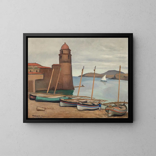 Le phare de Collioure - Albert Marquet — framed artwork on a wall