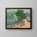 Le pont de Chennevières par temps gris - Albert Marquet — framed artwork on a wall