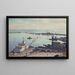 The port in winter - Albert Marquet — framed artwork on a wall