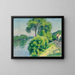 The embankment of La Frette - Albert Marquet — framed artwork on a wall