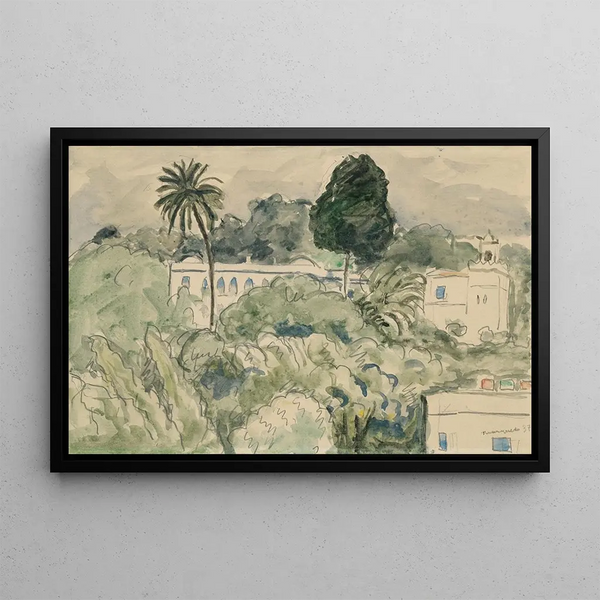 Maisons arabes à Alger - Albert Marquet — framed artwork on a wall