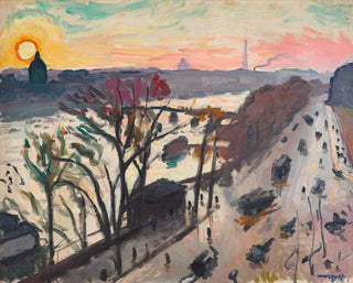 Paris, Quai du Louvre, Winter Sun - Albert Marquet — artwork view