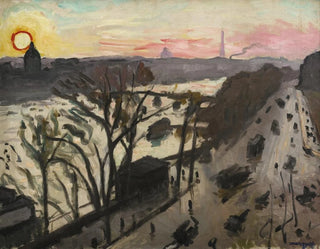 Paris, quai du Louvre, winter sun - Albert Marquet — artwork view