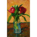 Reproduction of the painting Peonies in a Glass Vase and Paris Rue Monge - Albert Marquet