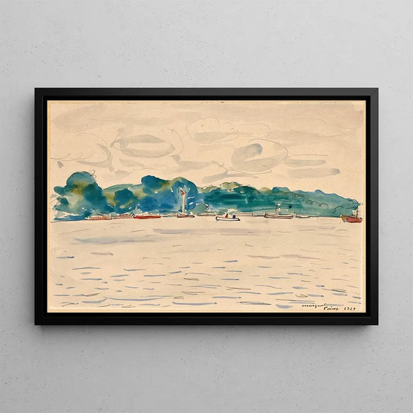 Poissy - Albert Marquet — framed artwork on a wall