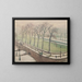 Pont Neuf sous la neige - Albert Marquet — framed artwork on a wall
