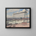 Le pont transbordeur de Rouen - Albert Marquet — framed artwork on a wall