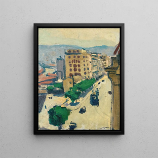 Rue d'Alger - Albert Marquet — framed artwork on a wall