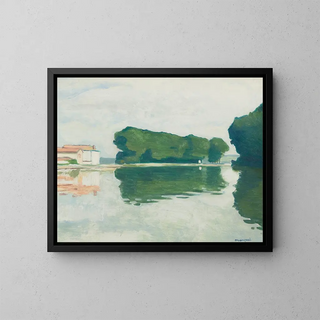 Samois-sur-Seine - Albert Marquet — framed artwork on a wall