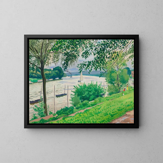 Triel-sur-Seine - Albert Marquet — framed artwork on a wall