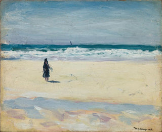 Young girl on the beach - Albert Marquet — artwork view