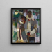 Couple under the trees L'artiste et sa femme - Albert Müller — framed artwork on a wall