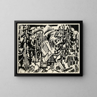 Sgemhle - Albert Müller — framed artwork on a wall
