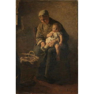A mother with her child - Albert Neuhuys — artwork view