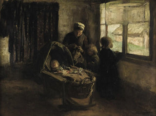 The nap time of babies - Albert Neuhuys — artwork view