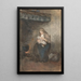 Reproduction of the painting Mother nursing her child near the fireplace - Albert Neuhuys