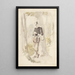 Young man standing reading a letter - Albert Neuhuys — framed artwork on a wall