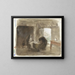 Woman with Child near a Cradle - Albert Neuhuys — framed artwork on a wall