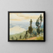 View of Istanbul from Eyüp Cemetery - Albert Nikolaïevitch Benois — framed artwork on a wall