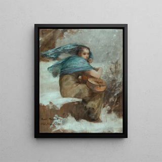 La Cigale - Albert Pierre-René Maignan — framed artwork on a wall