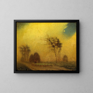 Brises d'octobre - Albert Pike Lucas — framed artwork on a wall