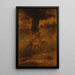 A stag and two does - Albert Pinkham Ryder — framed artwork on a wall