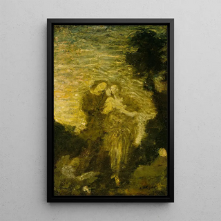 Florizel et Perdita - Albert Pinkham Ryder — framed artwork on a wall