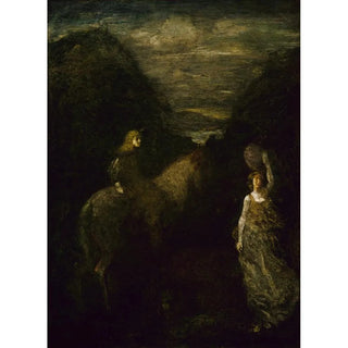 Reproduction of the painting of The King Cophetua and the Young Beggar - Albert Pinkham Ryder