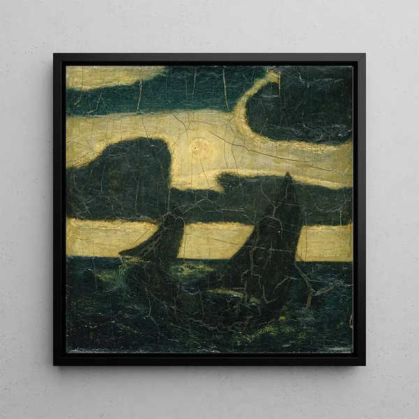 Reproduction of the painting Marine painting in moonlight - Albert Pinkham Ryder