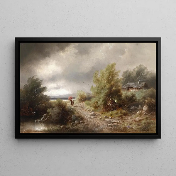 Storm Imminent - Albert Rieger — framed artwork on a wall
