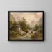 Mill by the Stream - Albert Rieger — framed artwork on a wall