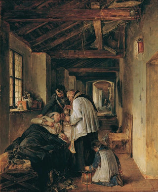 a wounded officer taking his last breath - Albert Schindler — artwork view
