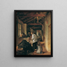 a wounded officer taking his last breath - Albert Schindler — framed artwork on a wall