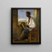 Portrait of Emmanuel Rio - Albert Schindler — framed artwork on a wall