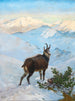 A chamois in the mountains - Albert Singer — artwork view