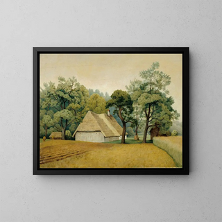 House of a Peasant - Albert Stangl — framed artwork on a wall