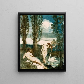 Les Baigneuses - Albert Sterner — framed artwork on a wall
