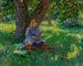 Reading in the shade - Albert Thomas Jarvis Gilbert — artwork view