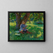Reading in the shade - Albert Thomas Jarvis Gilbert — framed artwork on a wall