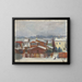 Landscape of the Tartu Suburb - Albert Toomapoeg — framed artwork on a wall