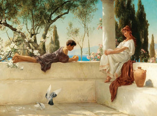 On the Veranda - Albert Tschautsch — artwork view