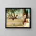 On the Veranda - Albert Tschautsch — framed artwork on a wall