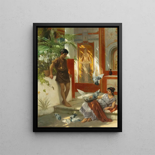 Scene of Ancient Rome - Albert Tschautsch — framed artwork on a wall