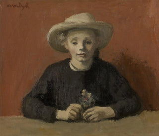 Gusta with Hat - Albert van Dyck — artwork view