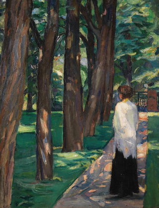 Albert Weisgerber - Dame im Park.webp