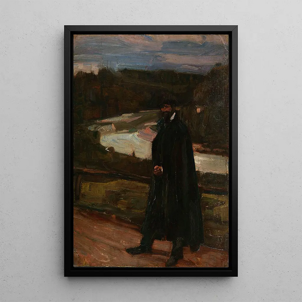 Reproduction of the painting Man in the Isar Valley - Albert Weisgerber