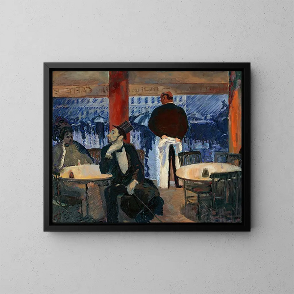 Parisian Café - Albert Weisgerber — framed artwork on a wall